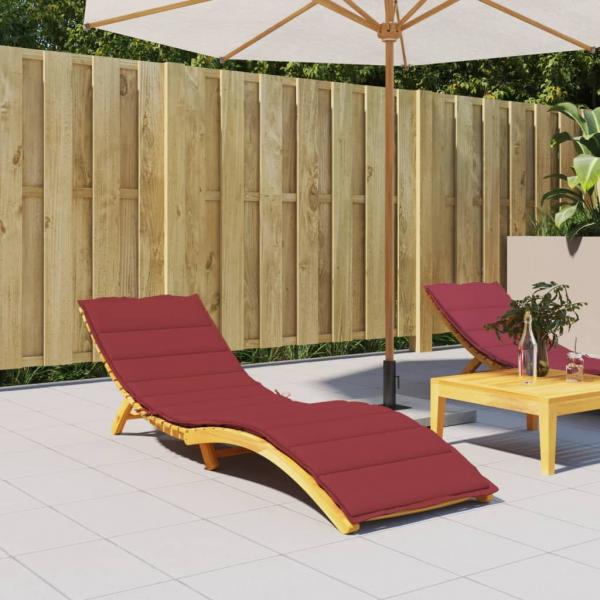 ARDEBO.de - Sonnenliegen-Auflage Weinrot 200x70x3 cm Oxford-Gewebe