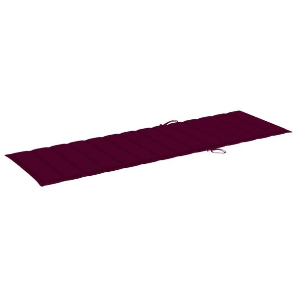 Sonnenliegen-Auflage Weinrot 200x70x3 cm Oxford-Gewebe