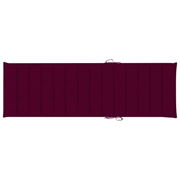 Sonnenliegen-Auflage Weinrot 200x70x3 cm Oxford-Gewebe