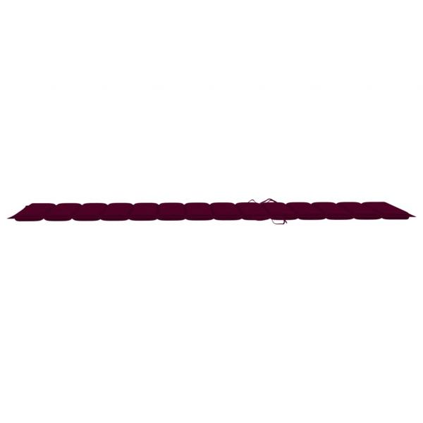Sonnenliegen-Auflage Weinrot 200x70x3 cm Oxford-Gewebe