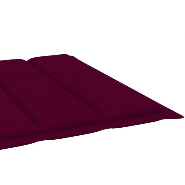 Sonnenliegen-Auflage Weinrot 200x70x3 cm Oxford-Gewebe