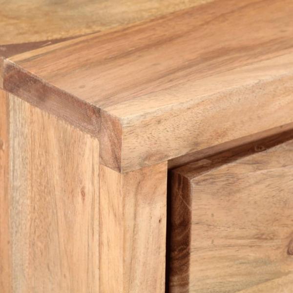 Konsolentisch 100x35x76 cm Massivholz Akazie mit Naturkanten
