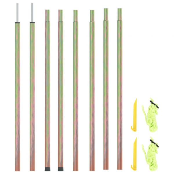 ARDEBO.de - Sonnensegel Stangen 2 Stk. 200 cm Verzinkter Stahl 