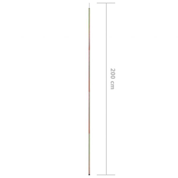 Sonnensegel Stangen 2 Stk. 200 cm Verzinkter Stahl