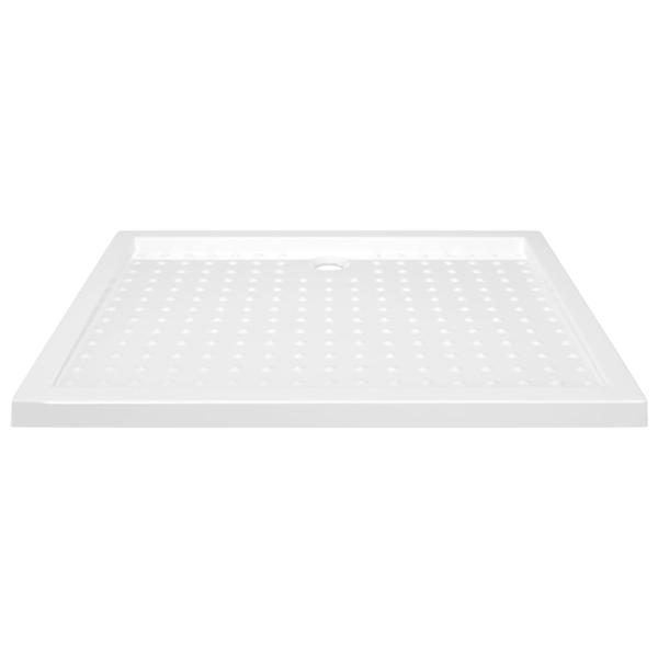 Duschwanne Anti-Rutsch Weiß 80x100x4 cm ABS