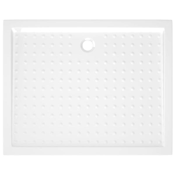 Duschwanne Anti-Rutsch Weiß 80x100x4 cm ABS