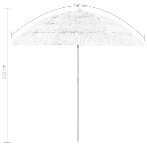 Hawaii Sonnenschirm Weiß 240 cm