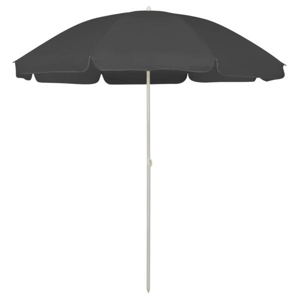 ARDEBO.de - Strandschirm Anthrazit 240 cm
