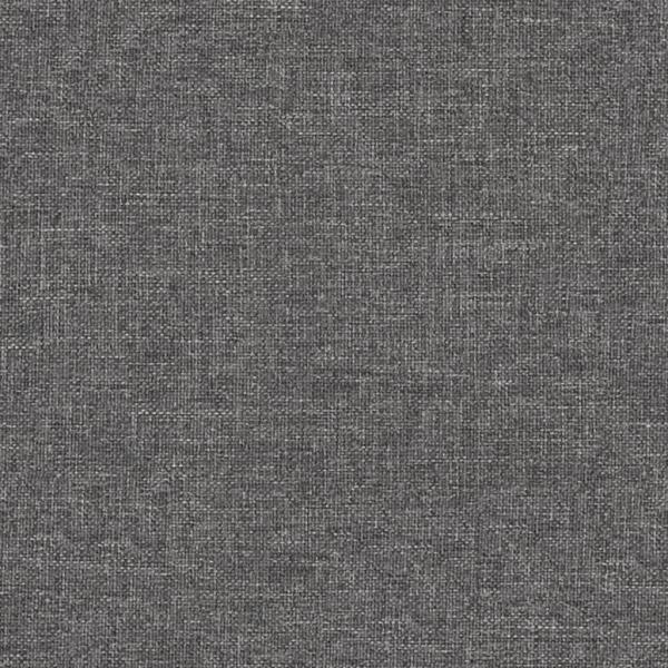 Relaxsessel mit Hocker Hellgrau Stoff