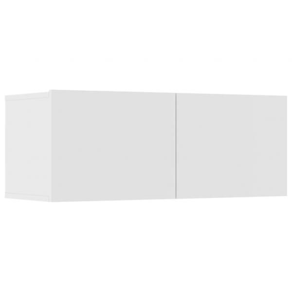 6-tlg. TV-Schrank-Set Weiß Holzwerkstoff