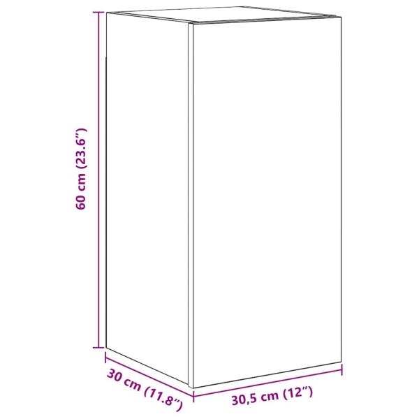 7-tlg. TV-Schrank-Set Betongrau Holzwerkstoff