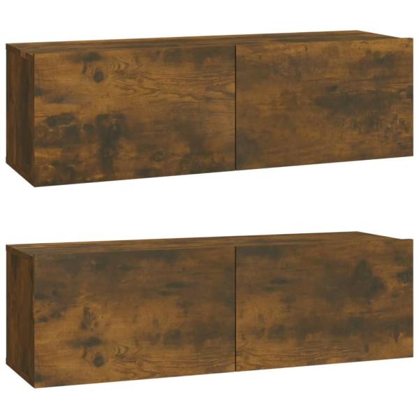 5-tlg. TV-Schrank-Set Räuchereiche Holzwerkstoff
