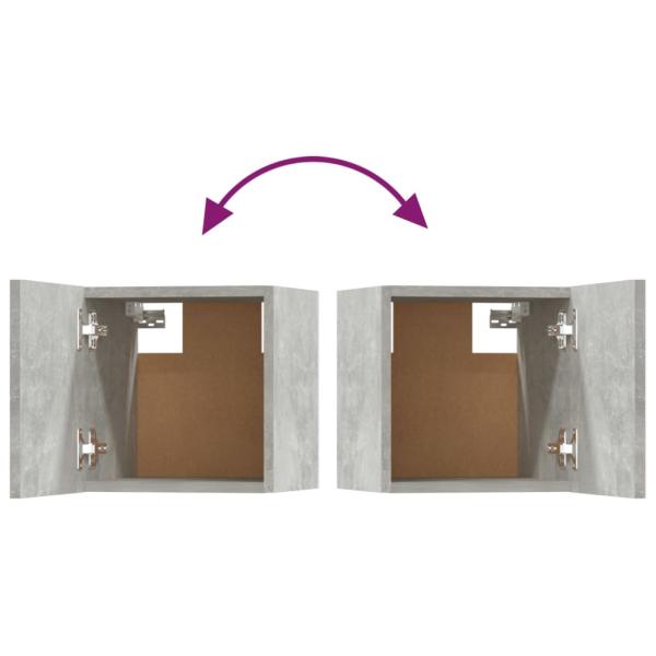 5-tlg. TV-Schrank-Set Betongrau Holzwerkstoff