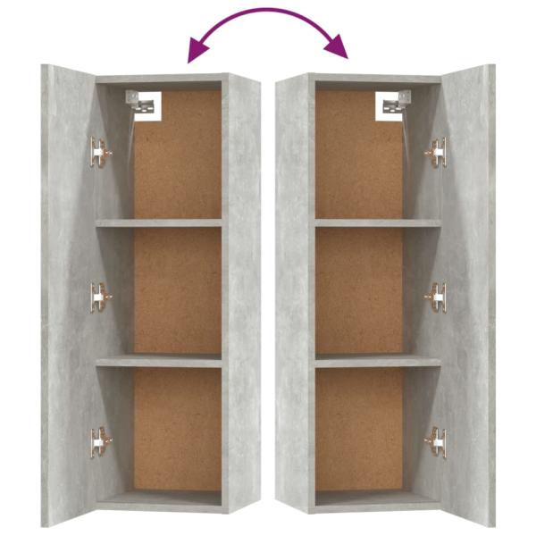 5-tlg. TV-Schrank-Set Betongrau Holzwerkstoff