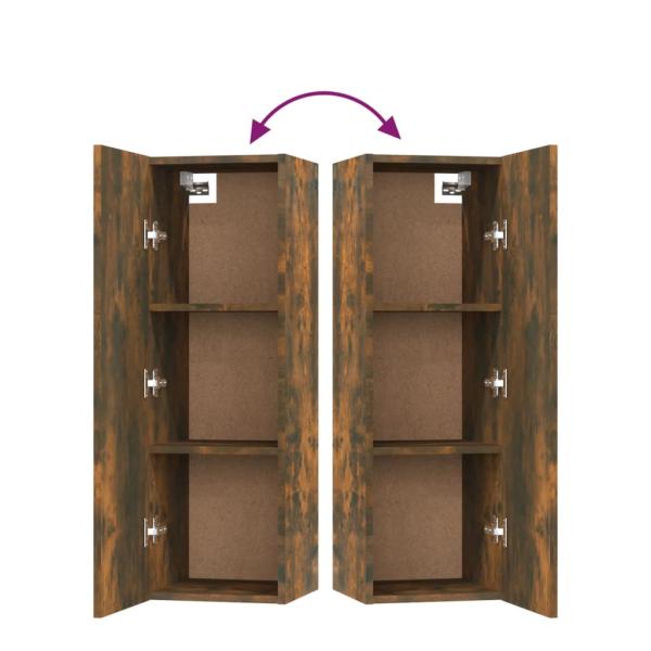 5-tlg. TV-Schrank-Set Räuchereiche Holzwerkstoff