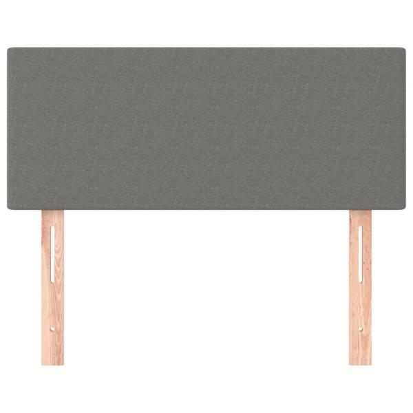Kopfteil Dunkelgrau 90x5x78/88 cm Stoff