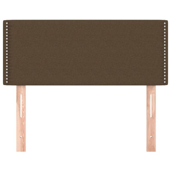 Kopfteil Dunkelbraun 100x5x78/88 cm Stoff