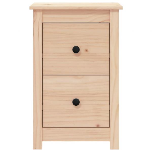 Nachttische 2 Stk. 40x35x61,5 cm Massivholz Kiefer