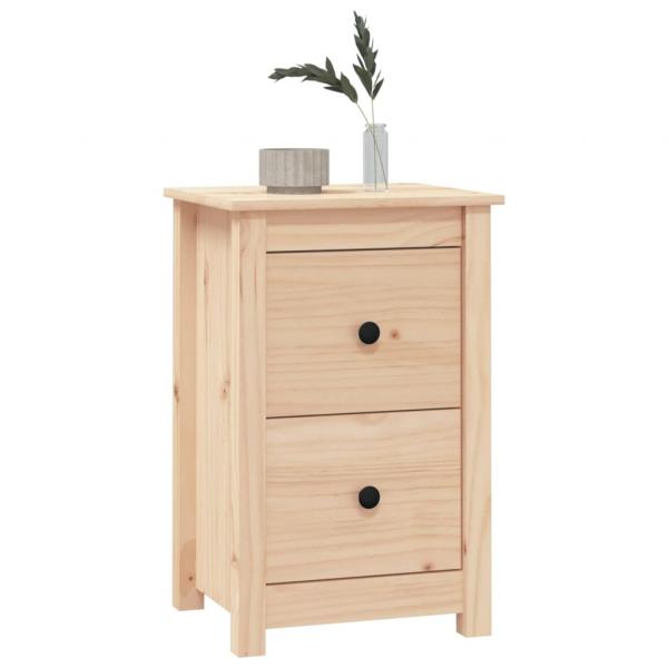 Nachttische 2 Stk. 40x35x61,5 cm Massivholz Kiefer