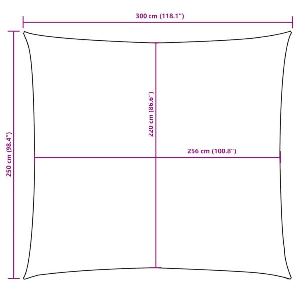 Sonnensegel Oxford-Gewebe Rechteckig 2,5x3 m Weiß