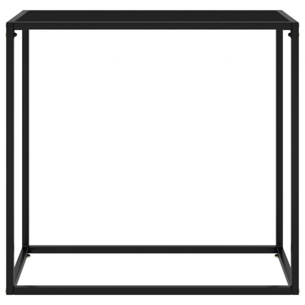 Konsolentisch Schwarz 80x35x75 cm Hartglas