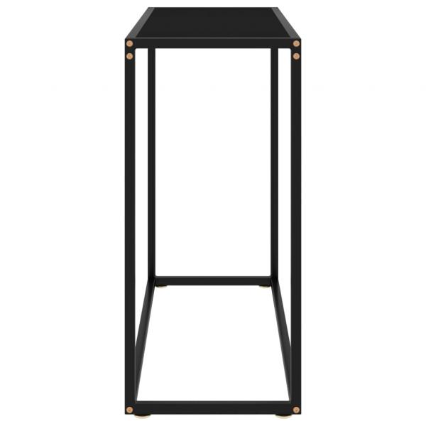Konsolentisch Schwarz 80x35x75 cm Hartglas
