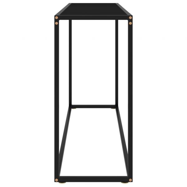 Konsolentisch Schwarz 120x35x75 cm Hartglas