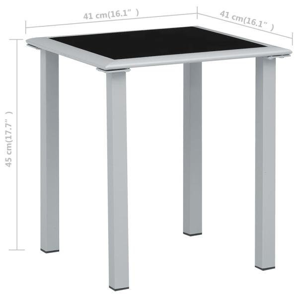 Sonnenliegen 2 Stk. mit Tisch Aluminium Cremeweiß