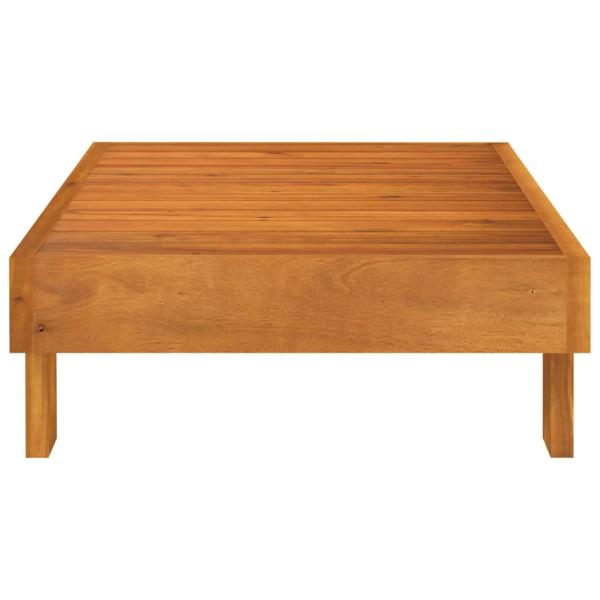 5-tlg. Garten-Lounge-Set mit Creme Auflagen Massivholz Akazie