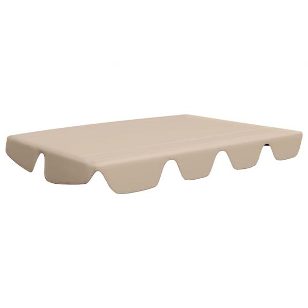 Ersatzdach für Hollywoodschaukel Beige 150/130x105/70 cm