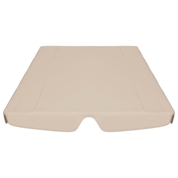 Ersatzdach für Hollywoodschaukel Beige 150/130x105/70 cm