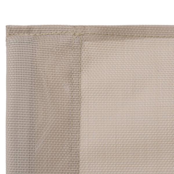 4-tlg. Garten-Lounge-Set Stoff und Stahl Creme