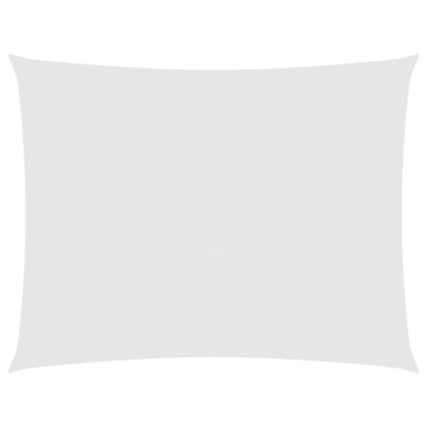 Sonnensegel Oxford-Gewebe Rechteckig 5x7 m Weiß