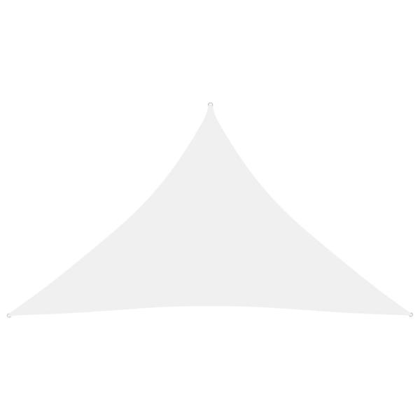 Sonnensegel Oxford-Gewebe Dreieckig 3,5x3,5x4,9 m Weiß