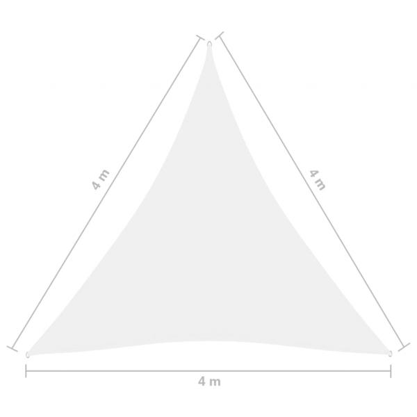 Sonnensegel Oxford-Gewebe Dreieckig 4x4x4 m Weiß