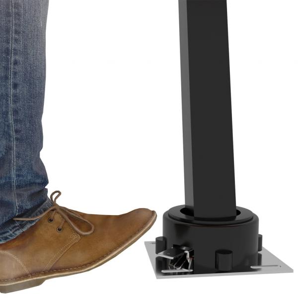 ARDEBO.de - Automatische Markise mit LED & Windsensor 350x250 cm Gelb/Weiß