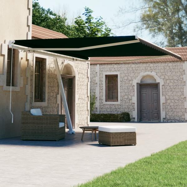 ARDEBO.de - Standmarkise Einziehbar Handbetrieben 400x300 cm Anthrazit