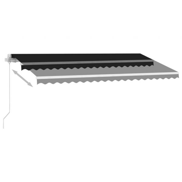Standmarkise Einziehbar Handbetrieben 400x300 cm Anthrazit