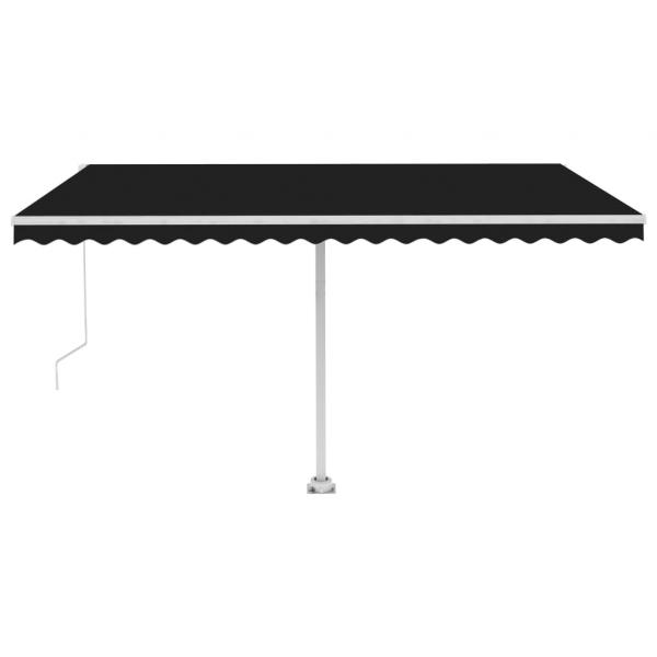 Standmarkise Einziehbar Handbetrieben 400x300 cm Anthrazit