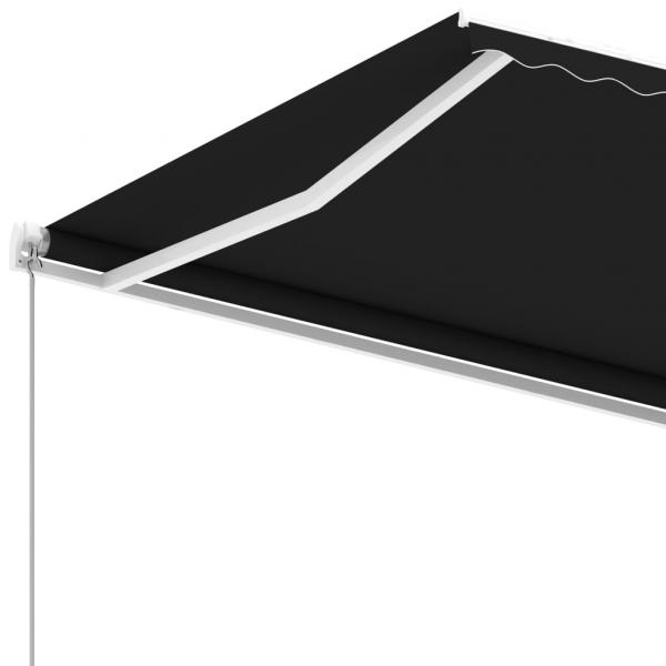 Standmarkise Einziehbar Handbetrieben 400x300 cm Anthrazit