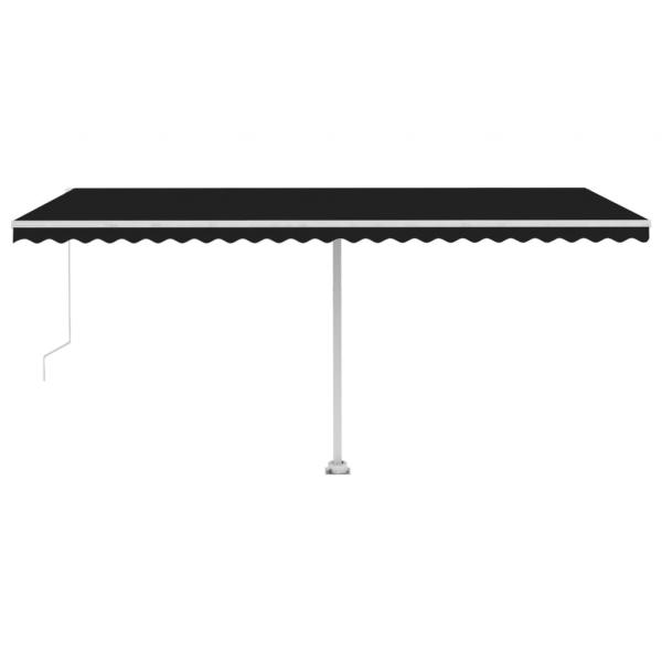 Standmarkise Manuell Einziehbar 500x300 cm Anthrazit