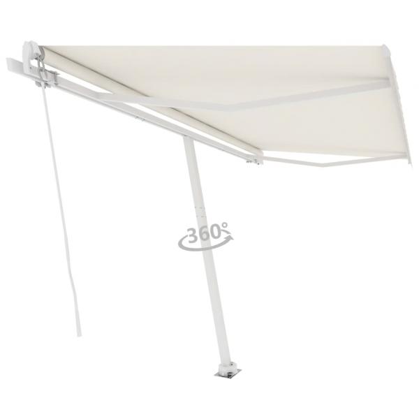 Standmarkise Manuell Einziehbar 450x350 cm Creme
