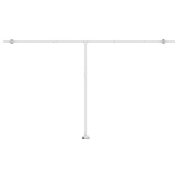 Standmarkise Manuell Einziehbar 500x350 cm Gelb/Weiß