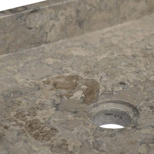Waschbecken Grau 40x40x10 cm Marmor