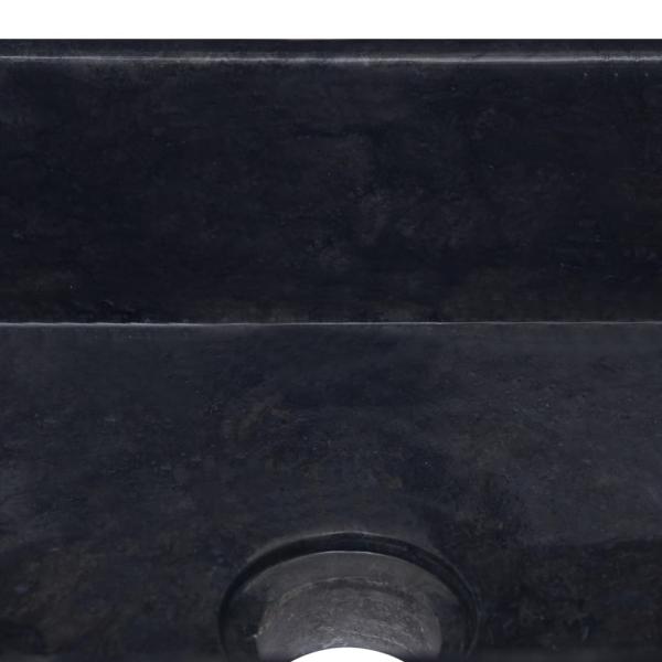 Waschbecken Schwarz 30x30x13 cm Marmor