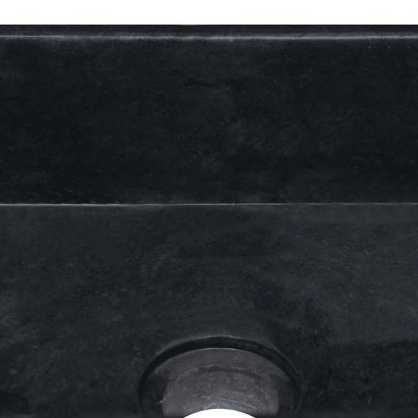 Waschbecken Schwarz 30x30x13 cm Marmor