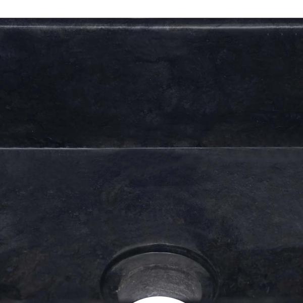 Waschbecken Schwarz 30x30x13 cm Marmor