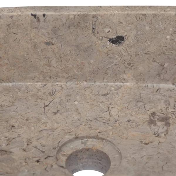 Waschbecken Grau 30x30x13 cm Marmor