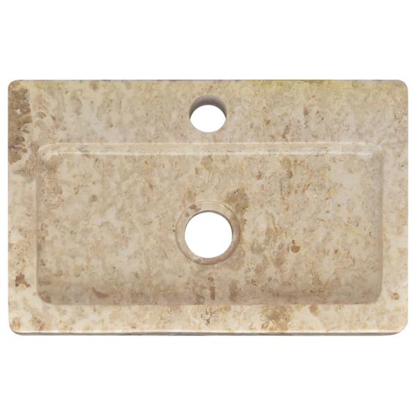 Wandwaschbecken Creme 38x24x6,5 cm Marmor