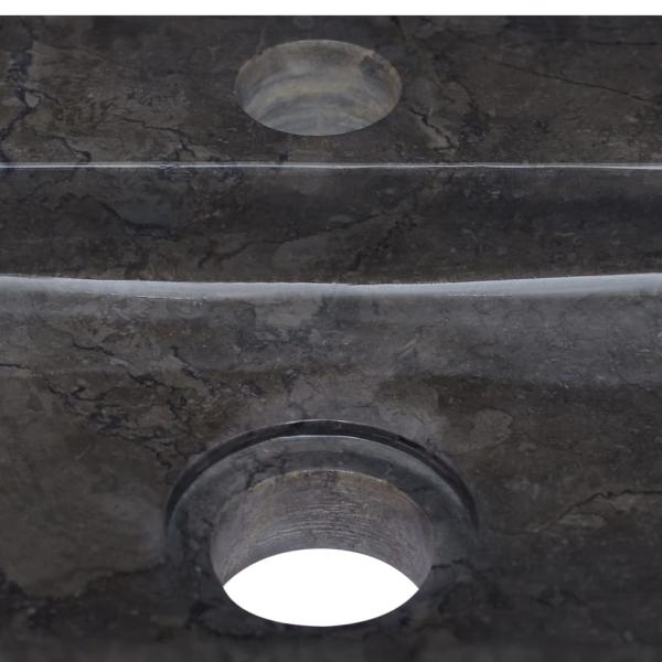 Wandwaschbecken Schwarz 38x24x6,5 cm Marmor